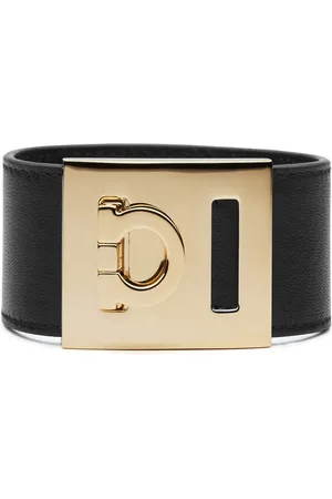 Salvatore Ferragamo Gancini armbånd i læder