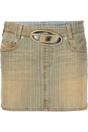Diesel Denimnederdel med Oval D-spænde