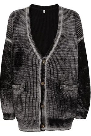 R13 Cardigan med falmet effekt