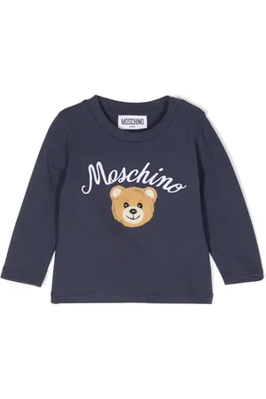Moschino Langærmet T-shirt med bjørnemotiv