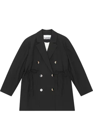 Ganni Oversize dobbeltradet blazer