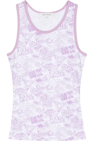 Maison Kitsuné Tanktop med logotryk