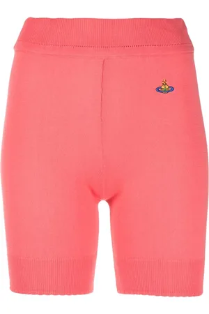 Vivienne Westwood Ribstrikkede shorts med broderet logo