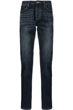 Emporio Armani Jeans med smal pasform og malingtryk