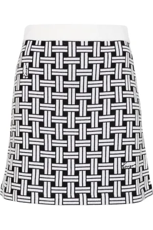 Kenzo Kort nederdel med jacquard-mønster