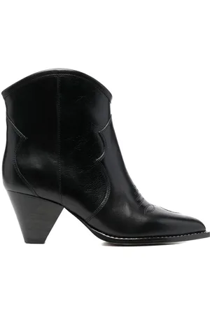 Isabel Marant 70mm læderstøvler i Western-stil
