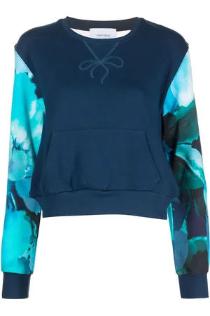Marchesa Notte Sweatshirt med gennemsigtigt panel