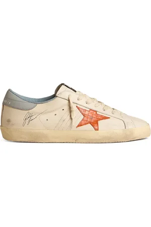 Golden Goose Super-Star sneakers med slitageeffekt
