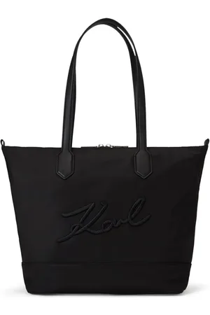 Karl Lagerfeld Mellemstor K/Signature tote med logo-applikation