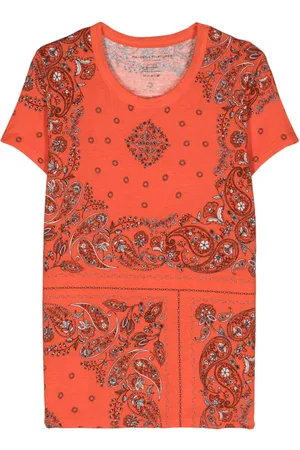 Majestic T-shirt i jersey med bandanatryk