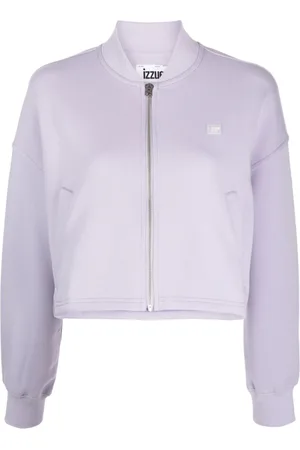 Izzue Sweatshirt med applikationer og lynlås