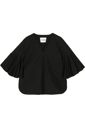 Jil Sander Bluse med flutter-ærmer fra 2021
