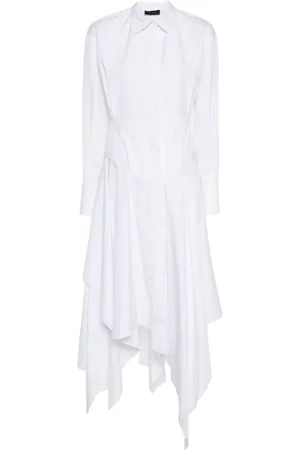 MUGLER Mellemlang poplinkjole