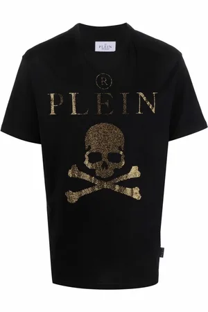Philipp Plein T-shirt med krystaludsmykning