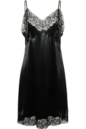 Balenciaga Midi-kjole med blondeudsmykninger