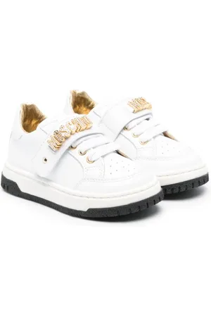 Moschino Sneakers i læder med logobogstaver