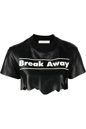 SSHEENA Cropped Break Away top i læder