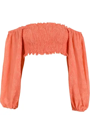 Olympiah Cropped bluse med off-shoulder-snit