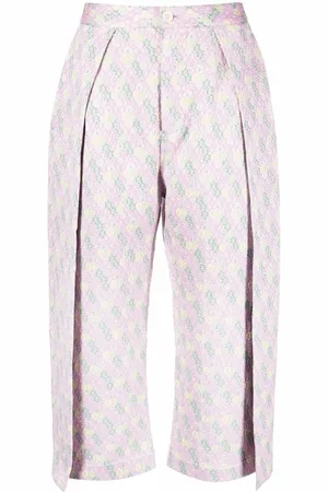 HENRIK VIBSKOV Bukser i jacquard med blomstermønster