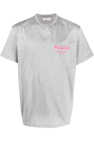 Alexander McQueen T-shirt med broderet logo