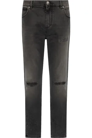 Balmain Jeans med smal pasform og slitageeffekt