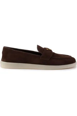 Prada Loafers i ruskind