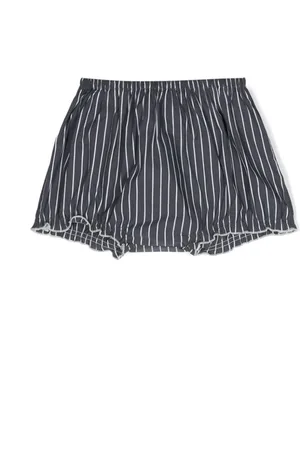 DOUUOD KIDS Stribede bloomers med logotryk