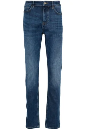 HUGO BOSS Jeans med lige ben og mellemhøj talje