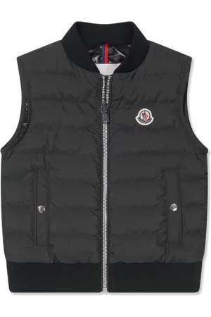 Moncler Polstret vest med logo-applikation