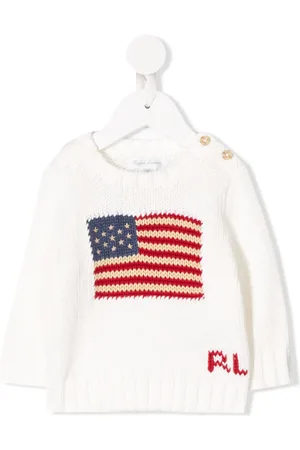 Ralph Lauren Striktrøje med flag