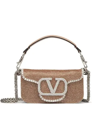 VALENTINO GARAVANI Lille skuldertaske med Locò broderi