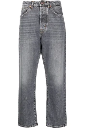 3x1 Højtaljede cropped boyfriend-jeans