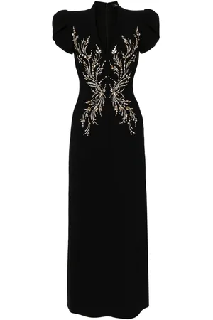 Jenny Packham Lang Firefly kjole med krystaludsmykning