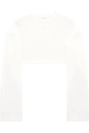 Courrèges Cropped Cocoon sweatshirt