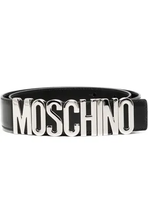 Moschino Læderloafers med logo-bogstav
