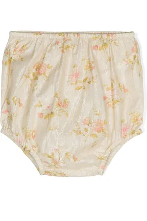 BONTON Bloomers i lurex med blomstret tryk
