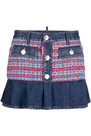 Dsquared2 Kort denimnederdel med lav talje