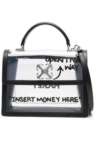OFF-WHITE Transparent Jitney 2.8 tote-taske