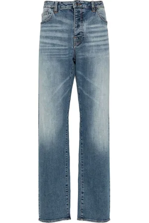 Armani Exchange Jeans med lige pasform og broderet logo
