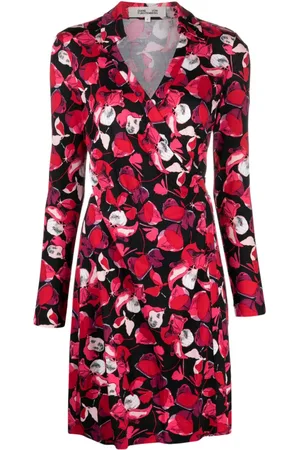 Diane von Furstenberg Jeanne kjole med blomstret tryk