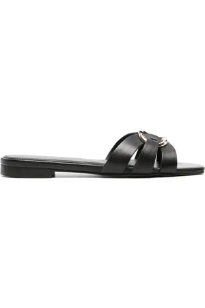 Twin-Set Sandaler læder med Oval T-plade