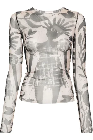 Botter T-shirt i mesh med grafisk tryk