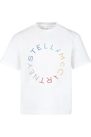Stella McCartney T-shirt med cirkel-logotryk