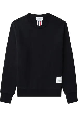 Thom Browne Jersey-pullover med stribe på ryggen