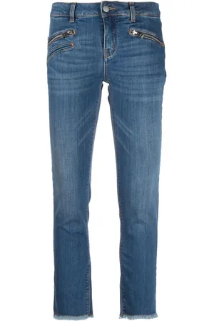 Zadig & Voltaire Jeans med lige ben og frynset kant