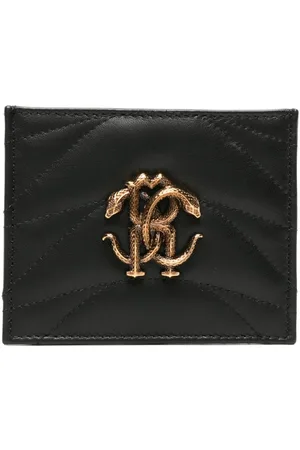 Roberto Cavalli Quiltet kortholder med monogramplade