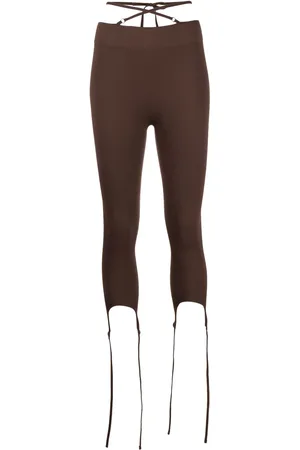 ANDREADAMO Leggings med stropdetalje