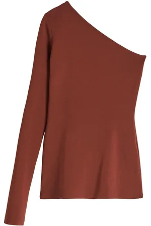 Victoria Beckham Ribbet tanktop med én skulder