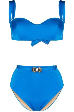 Noire Swimwear Bandeau-bikinisæt med søskal