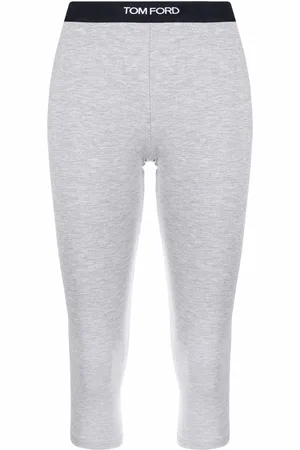 Tom Ford Cropped leggings med logobånd i taljen